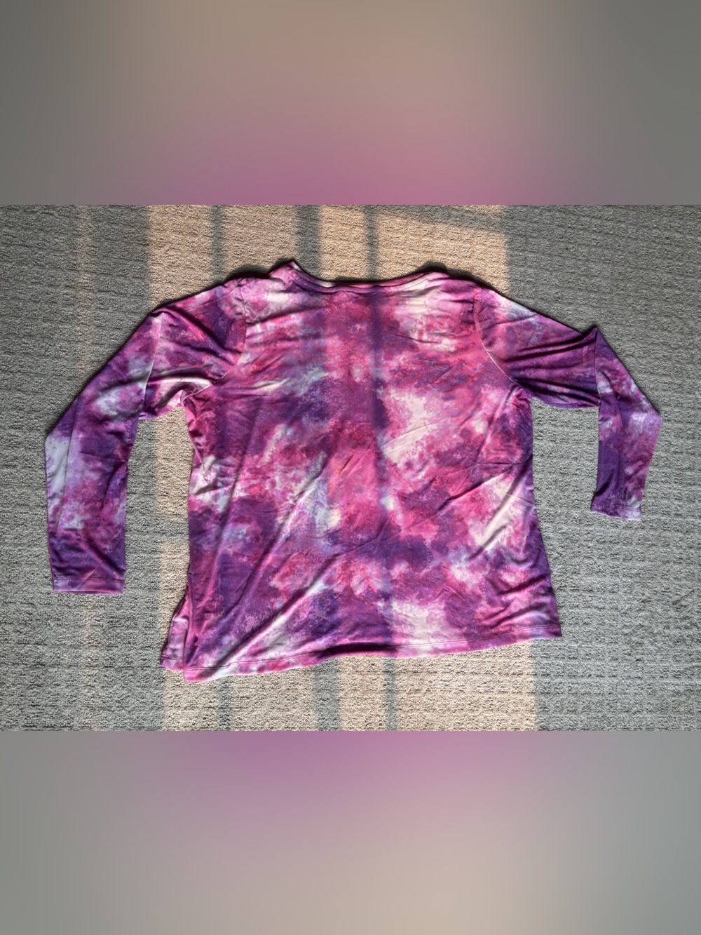 LOGO by Lori Goldstein Marble Dye Cardigan - Picture 2 of 3
